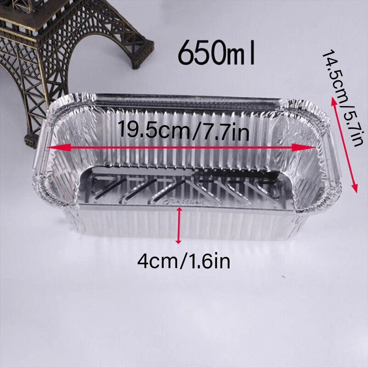 Bbq Aluminium Oven Foil Trays Food Disposable Container Tray Roasting Baking Au