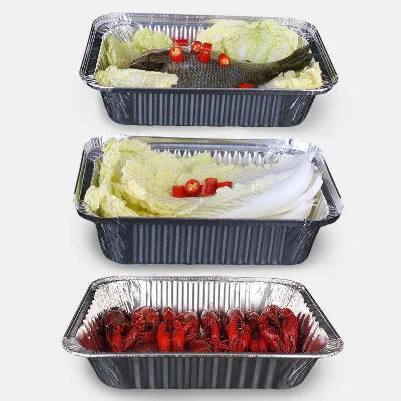 Bbq Aluminium Oven Foil Trays Food Disposable Container Tray Roasting Baking Au