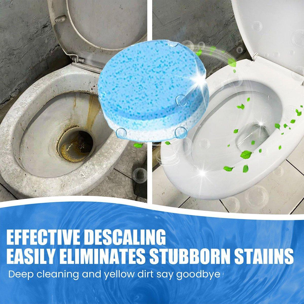 16/32pcs Effervescent Toilet Cleaning Tablets Descaling Deodorizing Odor Free - 1 box