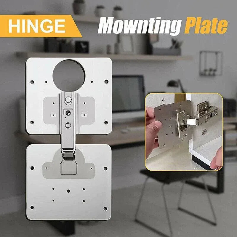 Hinge Repair Plate Rust Resistant Steel Furniture Cupboard Repair Mount Tool Au