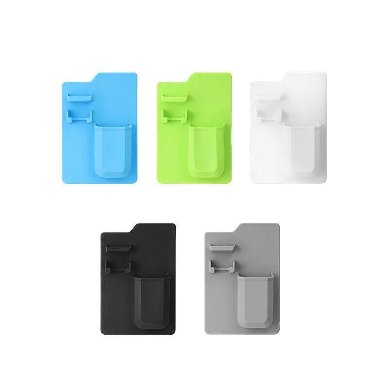 Silicone Shower Toothbrush Holder Bathroom Storage Rack for Razor and Toothpaste - Grey