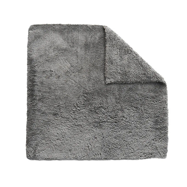 10PCS Microfiber Cleaning Cloths Car Detailing Towels Polishing Rags No - Grey