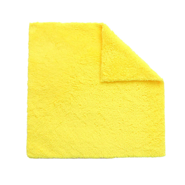 10PCS Microfiber Cleaning Cloths Car Detailing Towels Polishing Rags No - Yellow