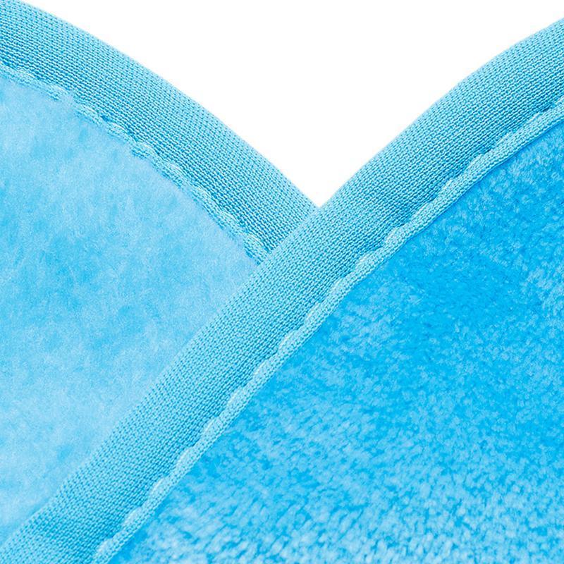 Microfibre Makeup Remover Towel Soft Face Cleaning Cloth Reusable Eraser 40x20cm - Light Blue