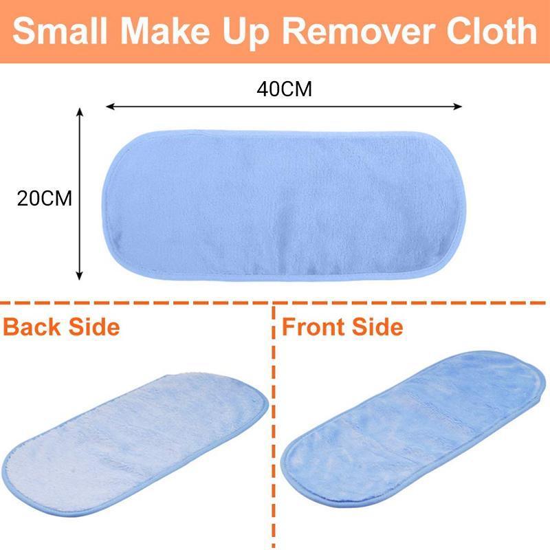 Microfibre Makeup Remover Towel Soft Face Cleaning Cloth Reusable Eraser 40x20cm - Light Blue