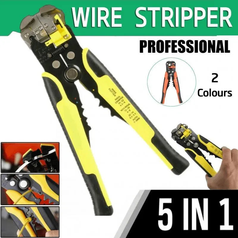 Automatic Wire Cutter Stripper Pliers Electrical Cable Crimper Terminal Tool Au - Orange