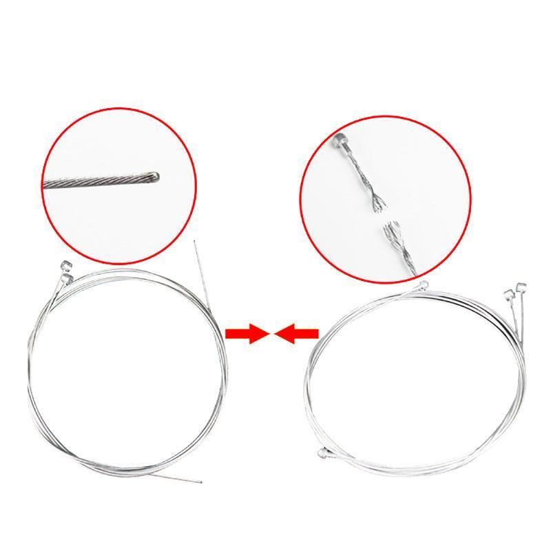 17 Pcs Bicycle Brake Cable Housing Kit with Inner Cables and Accessories