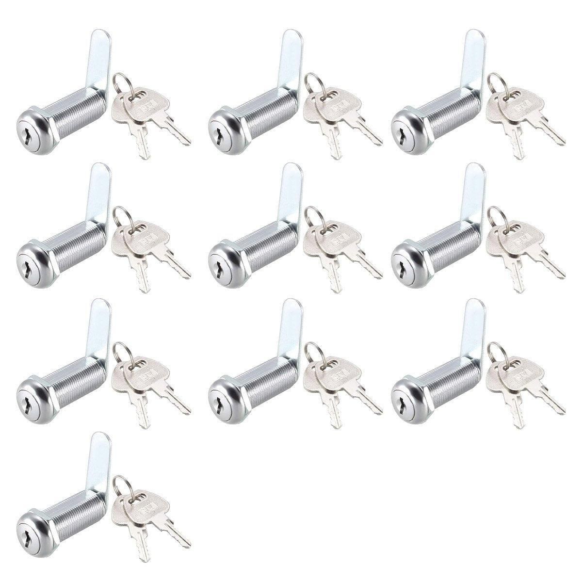 1/5/10pcs File Cabinet Drawer Milk Box Swivel Lock Round Security 16mm 10PCS