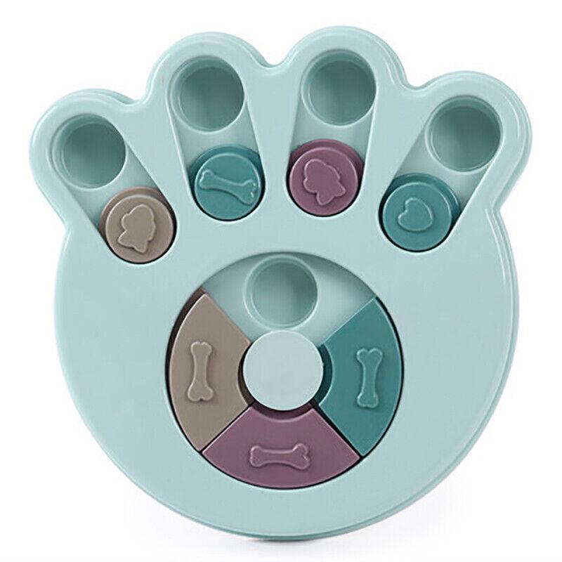Dog Treat Dispenser Food Puzzle Toy Interactive Training Green Hexagon-Green