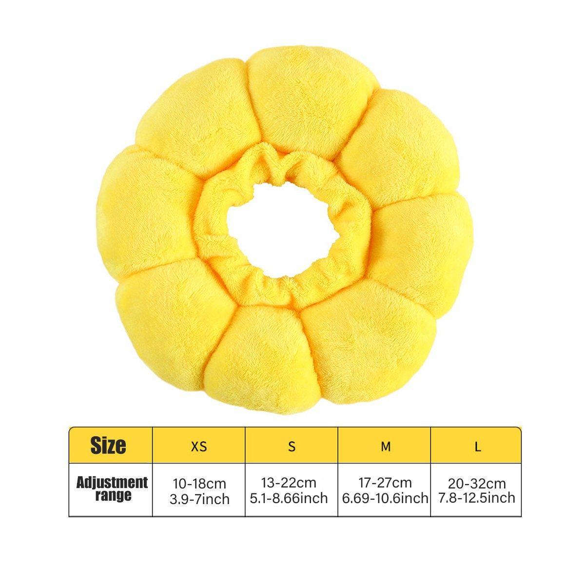 Sunflower Elizabeth Collar for Cats and Dogs Anti Licking Sterilization Headgear - S