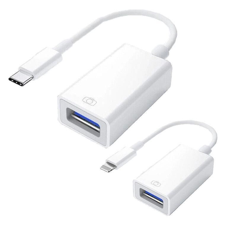 For Iphone Or Type C To Usb Otg Data Cable Adapter Male 3.0 A Female Converter - Type-C