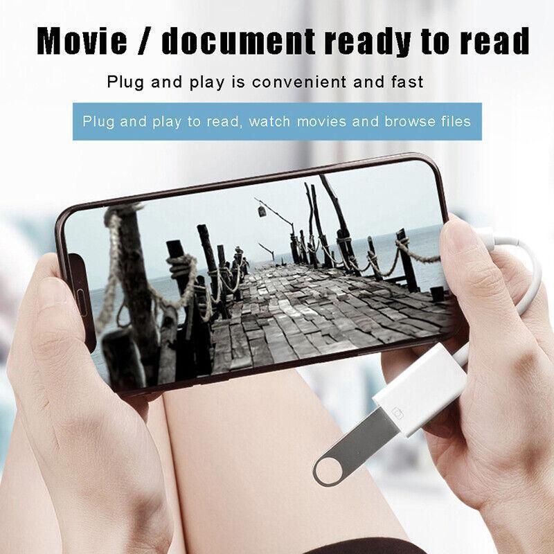 For Iphone Or Type C To Usb Otg Data Cable Adapter Male 3.0 A Female Converter - Type-C