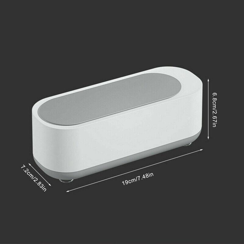 Sonic Wave Jewelry Glasses Watch Cleaner Tank Portable 300ml
