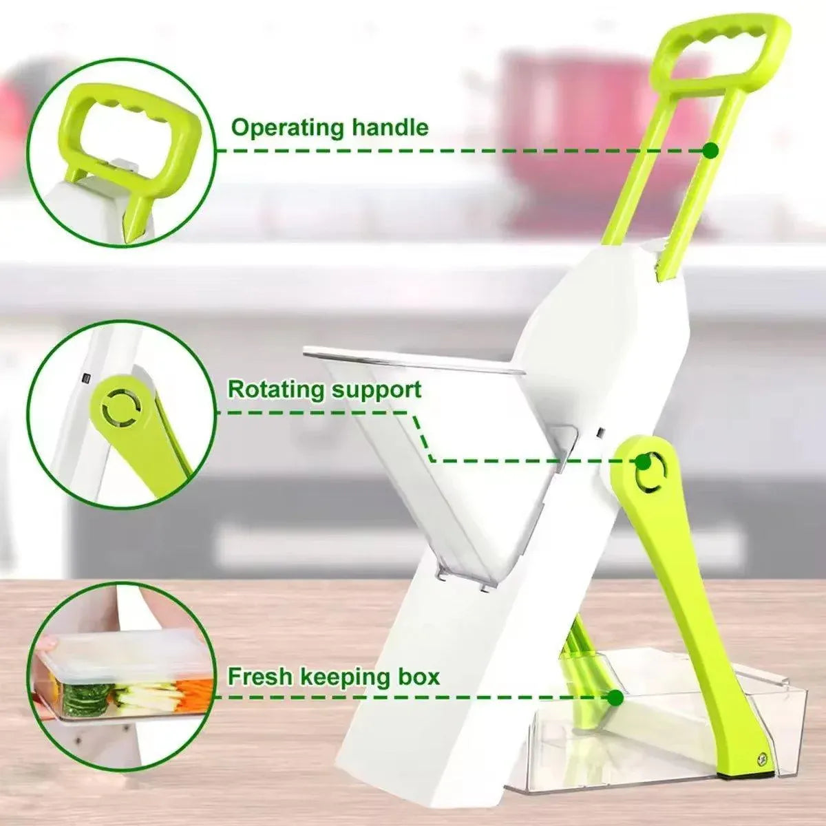 4 in 1 Multifunctional Vegetable Slicer Kitchen Food Chopper Cutting Tool