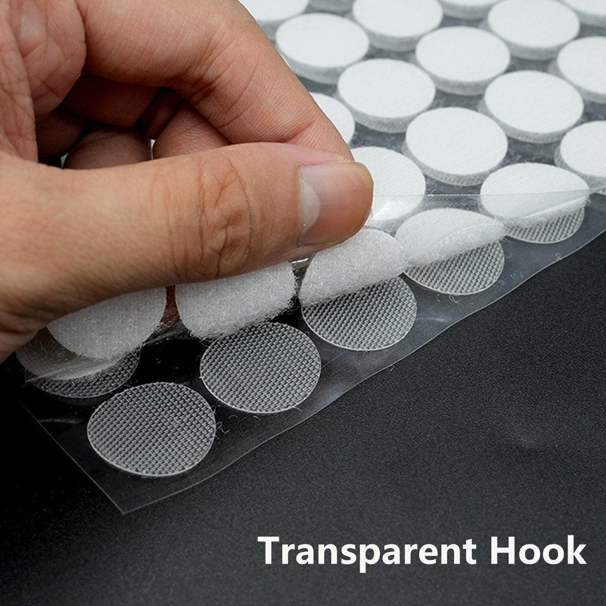 Strong Sticky Round Self Adhesive Dots DIY Bond Tape No Mark Fasteners - White 20Pairs - 20mm