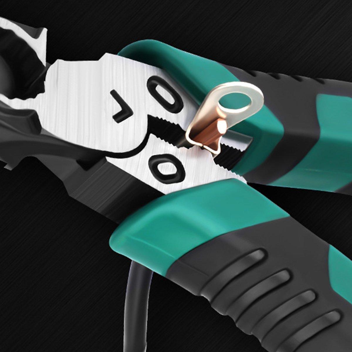 Labor-Saving Multi-Functional Tiger Pliers Flat Needle-Nose Diagonal Wire Pliers - Nose pliers-6inch