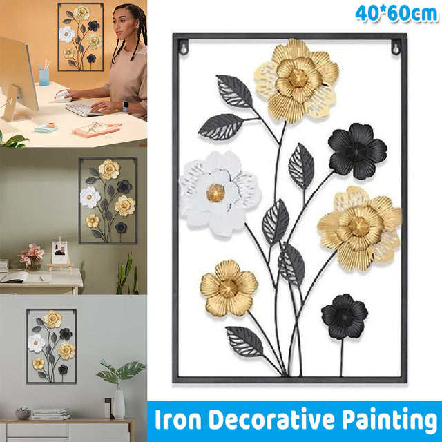Modern Minimalist Iron Wall Art Decor Abstract Design for Home Wall Decoration