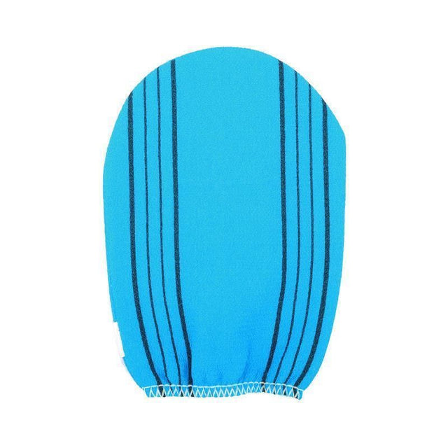 Fiber Cleaner Bath Glove Towel Body Rub Shower Scrub Glove Washcloth - Blue