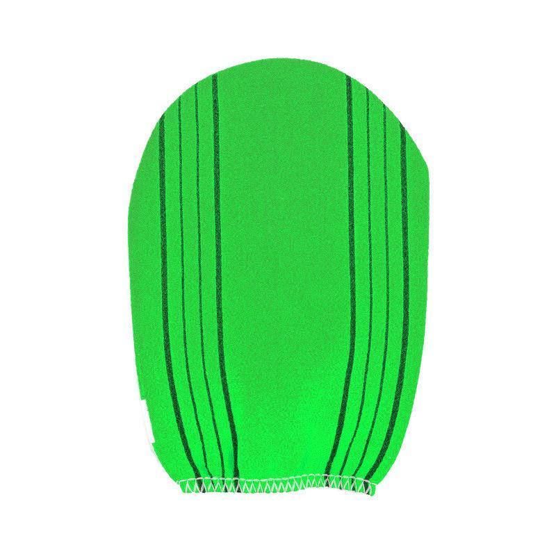 Fiber Cleaner Bath Glove Exfoliating Towel Body Rub Shower Scrub Glove Washcloth - Green
