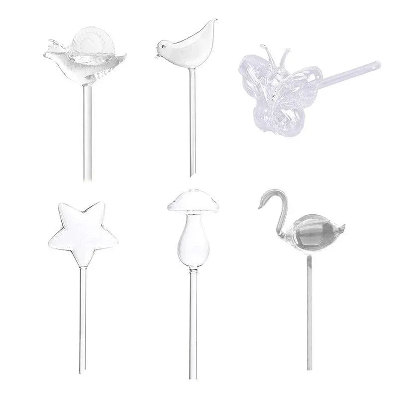 Automatic Self Plant Watering Glass Bulbs Water Feeder Indoor Irrigation Outdoor - Swan
