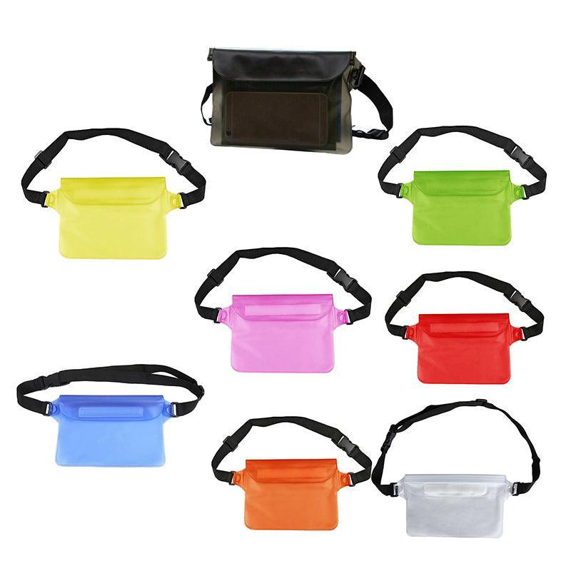 Waterproof Underwater Waist Belt Bum Bag Beach Swimming Boating Dry Phone Pouch - Green