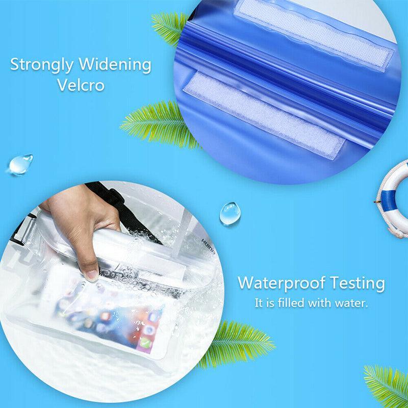 Waterproof Underwater Waist Belt Bum Bag Beach Swimming Boating Dry Phone Pouch - Green