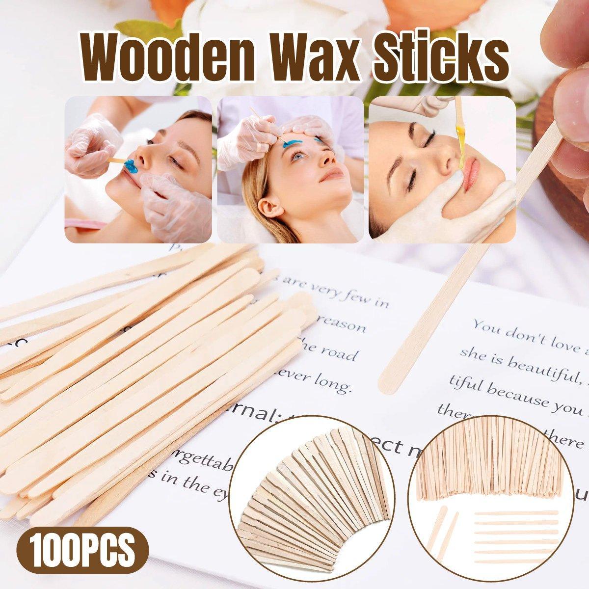100pcs Beauty Shaving Wands Hair Removal Eyebrow Razors for Salon and Home Use - Thin