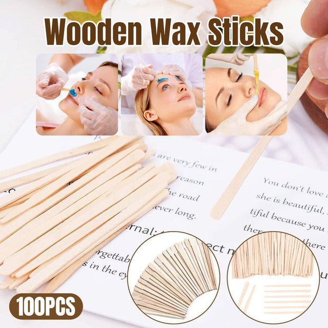 100pcs Beauty Shaving Wands Hair Removal Eyebrow Razors Salon Home Use - Thin