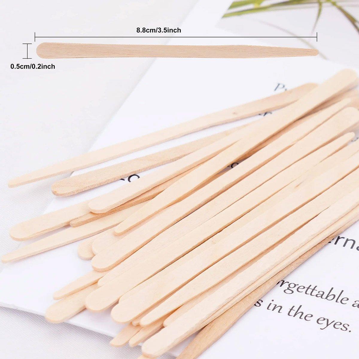 100pcs Beauty Shaving Wands Hair Removal Eyebrow Razors for Salon and Home Use - Thin