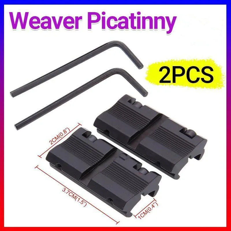 2Pcs/Pack Tactical 11Mm Dovetail To 20Mm Weaver Picatinny Rail Adapter Mount Au