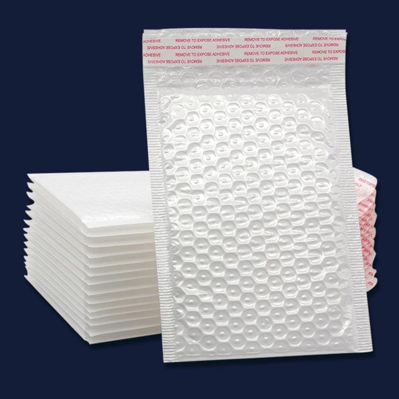 25PCS Poly Bubble Mailers Envelope Padded Bag White Cushioned Satchel 15 Sizes - 25PCS-20*24CM