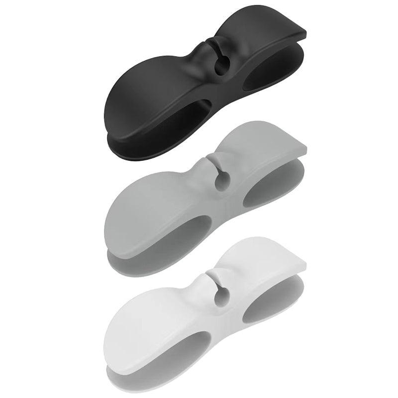Wire Cable Organizer Holder Cord Wrapper Winder For Kitchen Appliances Computer - 3PCS White