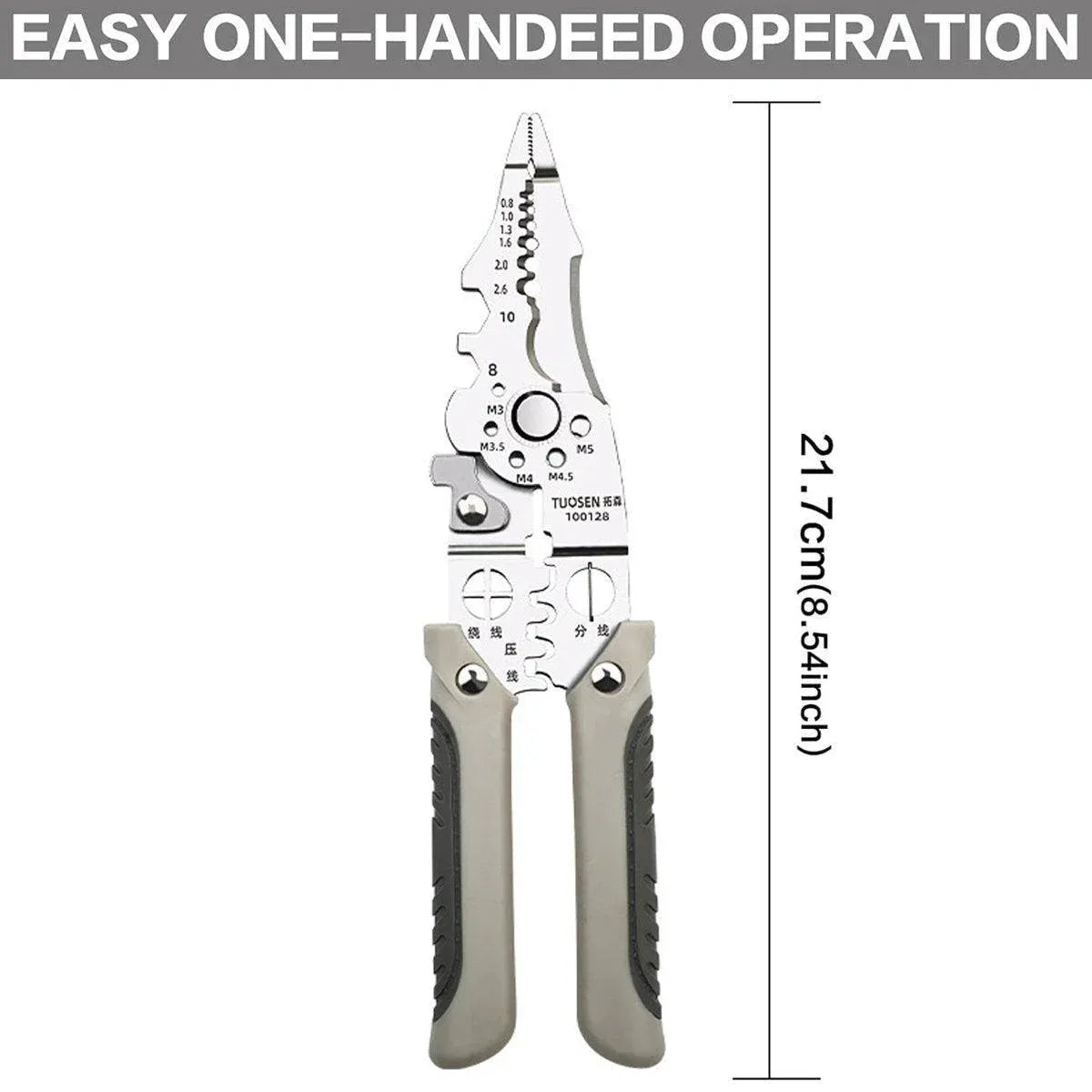 Multifunctional Wire Stripper Pliers Electric Cable Crimper and Cutter Tool Set