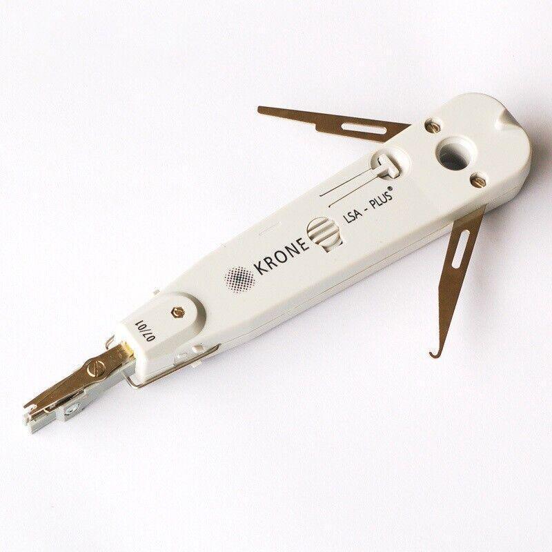 Network Cable Punch Down Tool with Hook and Blade for RJ45 RJ11 Cat5e Cat6