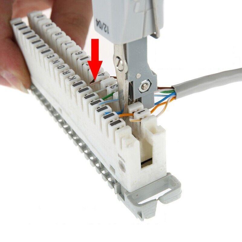Network Cable Punch Down Tool with Hook and Blade for RJ45 RJ11 Cat5e Cat6
