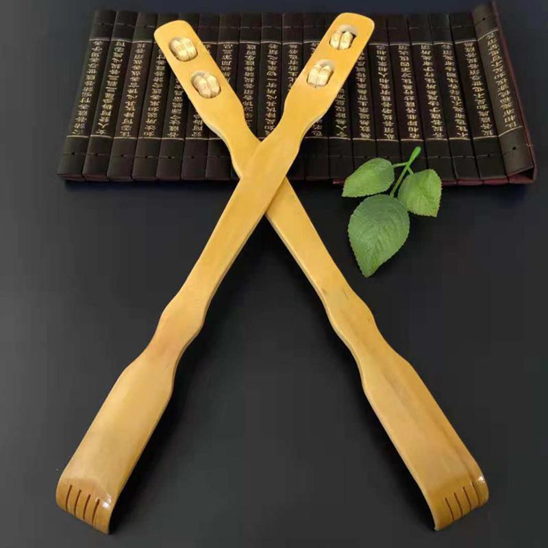 Long Handle Bamboo Back Scratcher Stick for Itch Relief and Easy Reach 46cm 2PCS