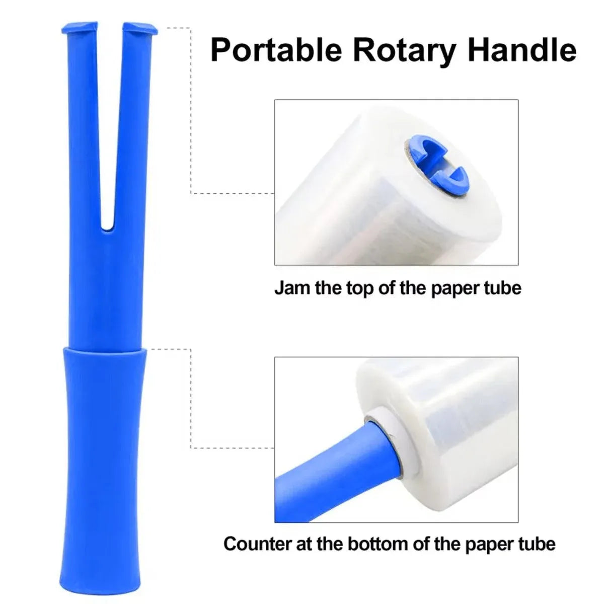 Mini Stretch Wrap Handle Film for Packaging Clear Plastic Roll Shrink Wrap Roll