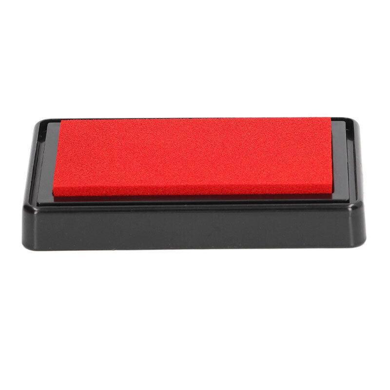 Stamp Ink Pad Rectangular 63x95mm for Rubber Stamps Office Fingerprint Stamping - Black