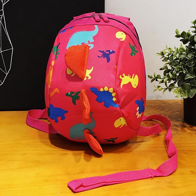 Kids Safety Harness Backpack Toddler Leash Dinosaur Bag Child Anti Lost - Green