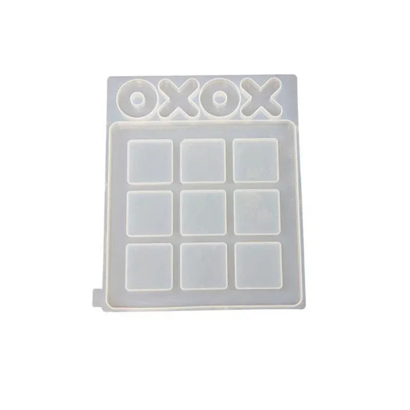 Silicone Mold Making Tic-Tac-Toe Game Jewelry Resin Casting Mould Craft DIY Tool - Large