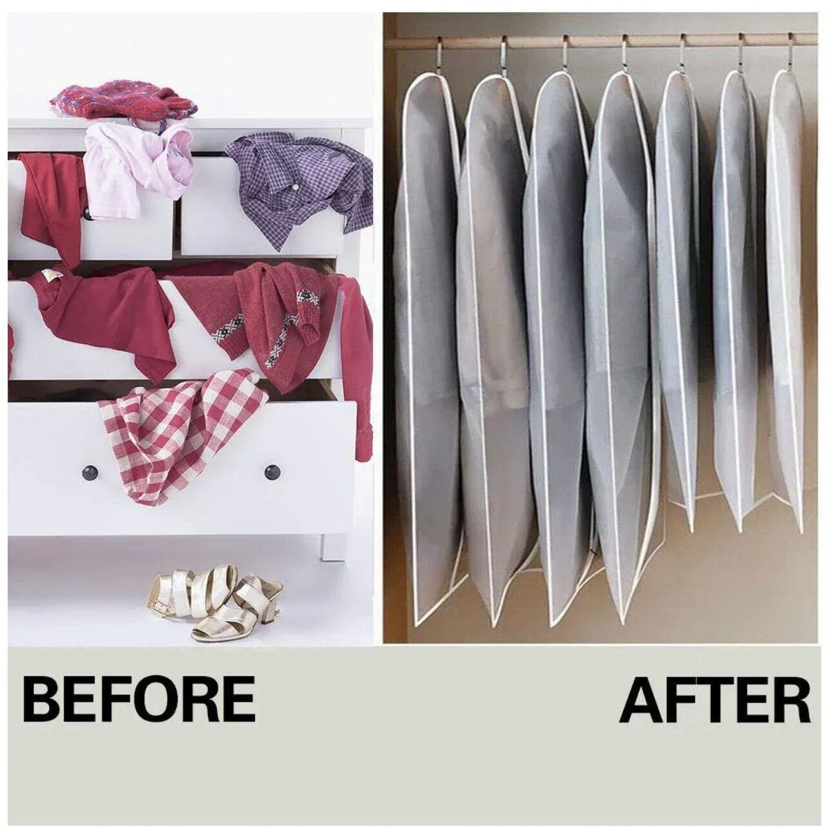 New Dustproof Storage Bag Garment Dress Cover Suit Clothes Coat Jacket Protector