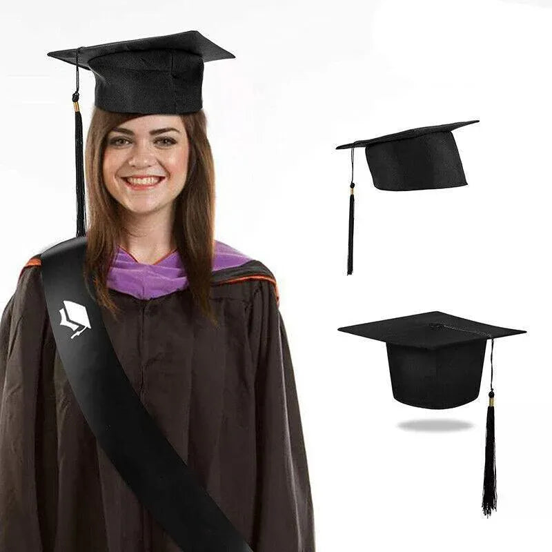 Mortarboard Graduation Hat Academic Cap Black Bachelor Master Chancellor Hat Au