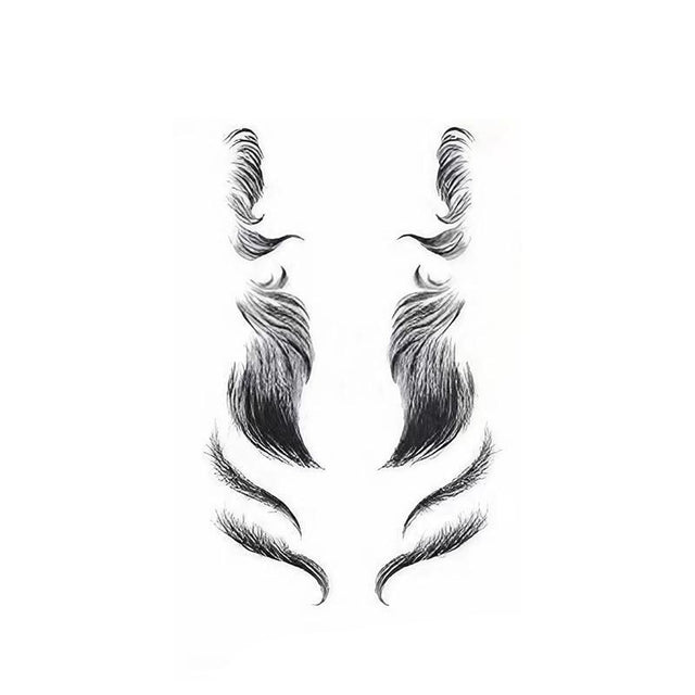 Hairline Edge Tattoo Stickers - Curly Fringe Decals for Women Styling - 10