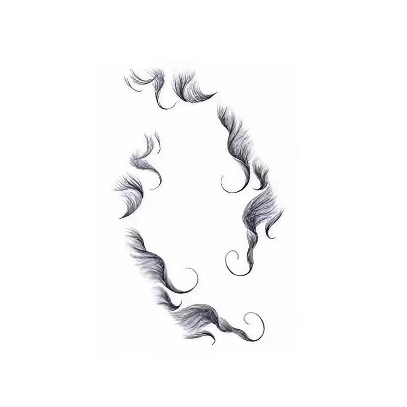 Hairline Edge Tattoo Stickers - Curly Fringe Decals for Women Styling - 4