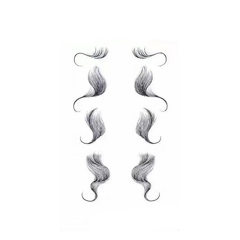 Hairline Edge Tattoo Stickers - Curly Fringe Decals for Women Styling - 9
