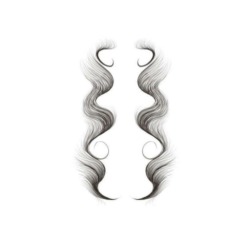 Hairline Edge Tattoo Stickers - Curly Fringe Decals for Women Styling - 1