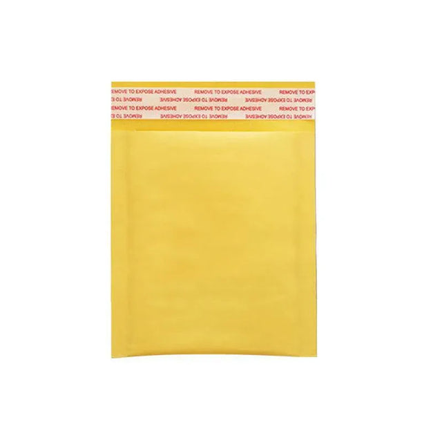 25PCS Poly Bubble Mailer Yellow Colour Multi-Size Plastic Padded Bag - 25PCS-13*23CM