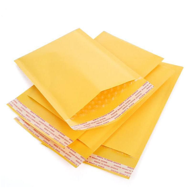 25PCS Poly Bubble Mailer Yellow Colour Multi-Size Plastic Padded Bag - 25PCS-13*23CM