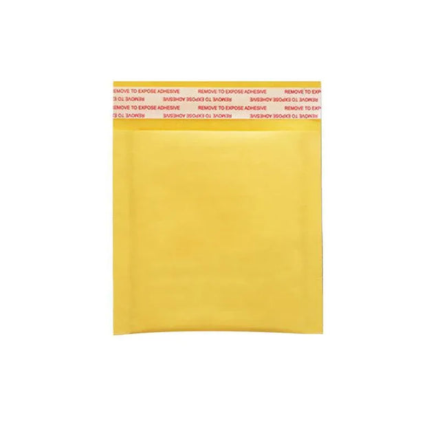 25PCS Poly Bubble Mailer Yellow Colour Multi-Size Plastic Padded Bag - 25PCS-18*18CM