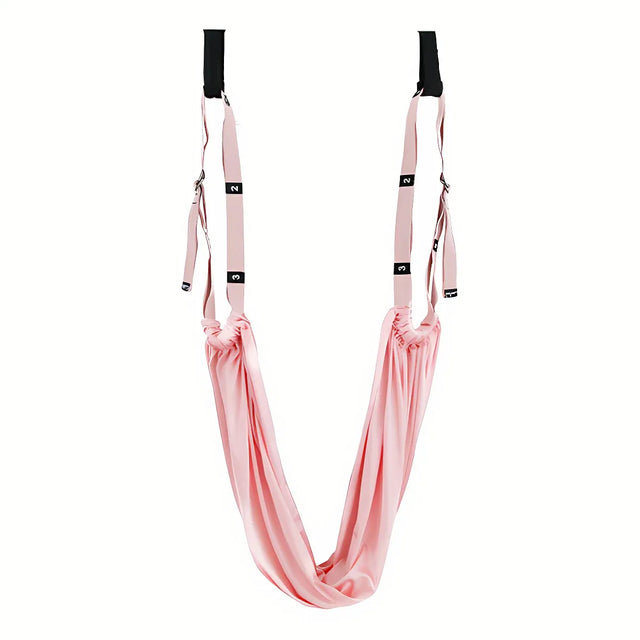 Air Yoga Rope Elastic Stretch Belt Inversion Training Strap Handstand - Pink